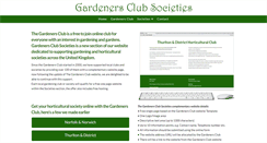 Desktop Screenshot of gardenersclubsocieties.co.uk
