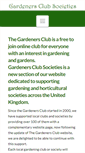 Mobile Screenshot of gardenersclubsocieties.co.uk
