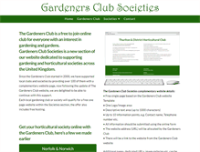 Tablet Screenshot of gardenersclubsocieties.co.uk