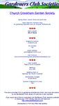 Mobile Screenshot of churchcrookhamgarden.gardenersclubsocieties.co.uk