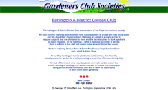 Desktop Screenshot of farlingtongarden.gardenersclubsocieties.co.uk