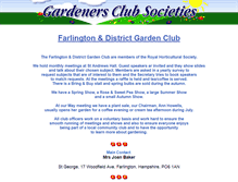 Tablet Screenshot of farlingtongarden.gardenersclubsocieties.co.uk