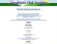 Tablet Screenshot of norfolkorganic.gardenersclubsocieties.co.uk